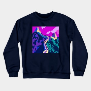 Great Wall of China Pop Art Crewneck Sweatshirt